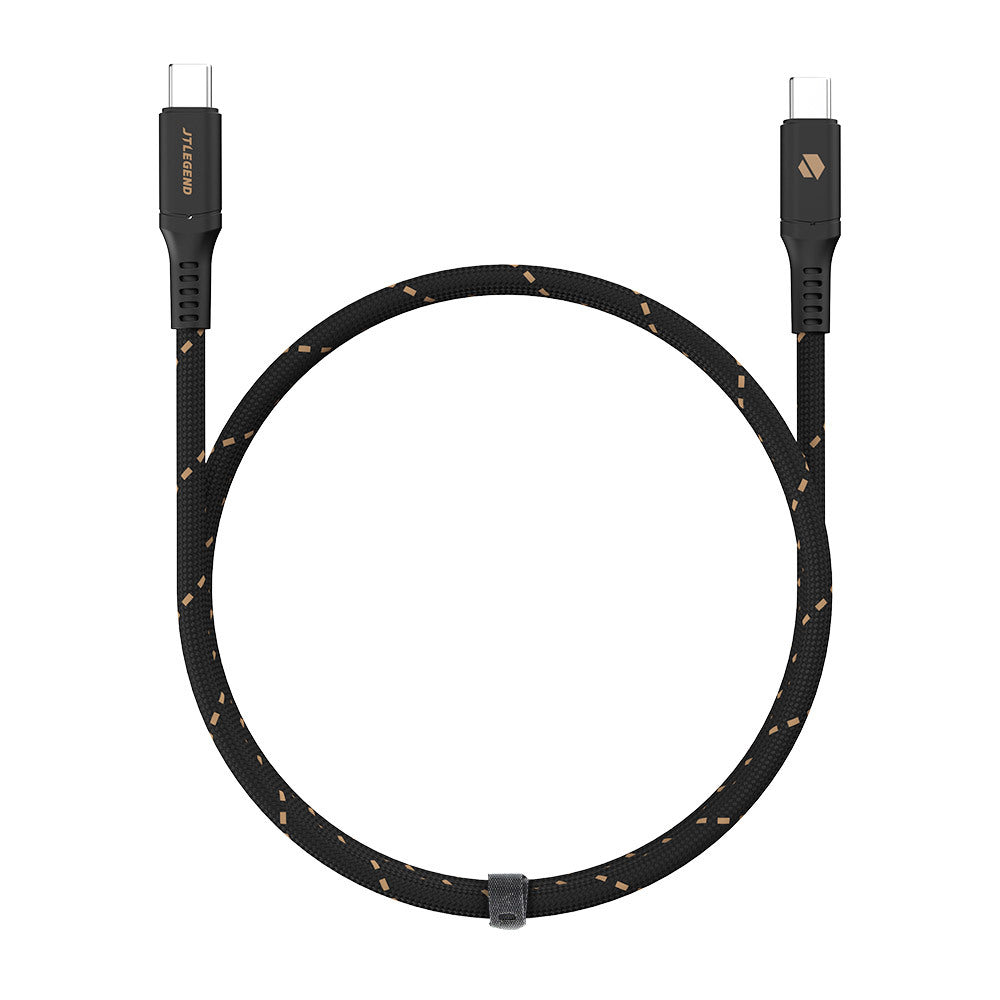 Power Support JTLEGEND 240W USB-C to USB-C 3.2 Gen 2 Charge & Sync Braided Cable 1.5 Meters - Black