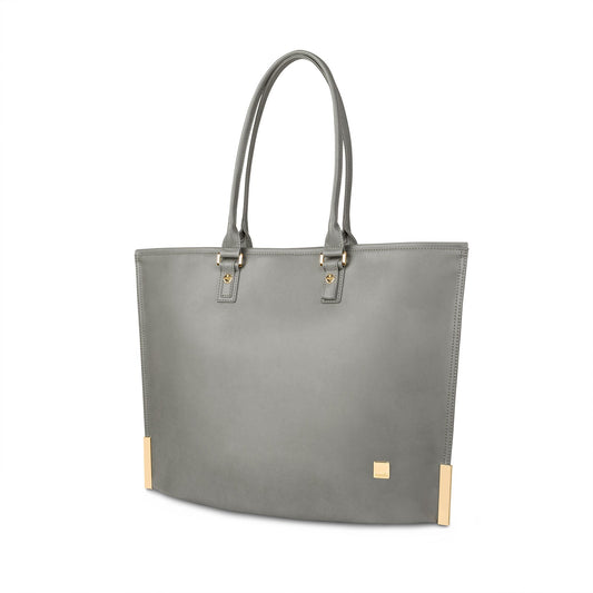 Moshi Aria Slim Lightweight Tote Slim Silhouette Fits 16" Laptops with an RFID Shield Pocket - Gray