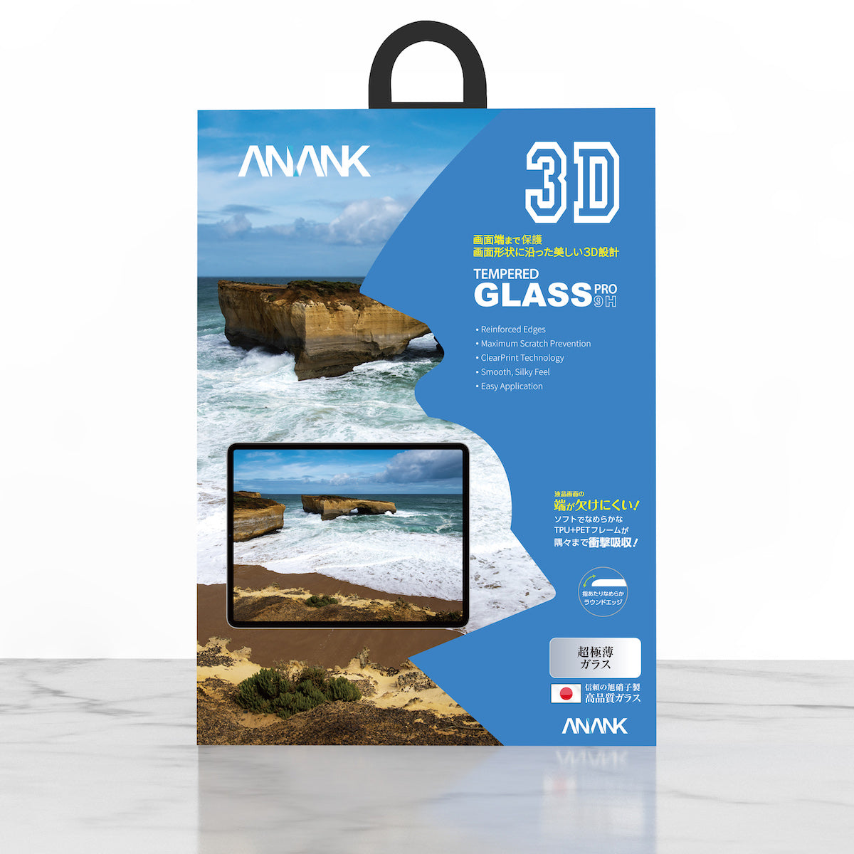 ANANK Curved Clear Tempered Glass for iPad Air 13" (2024)