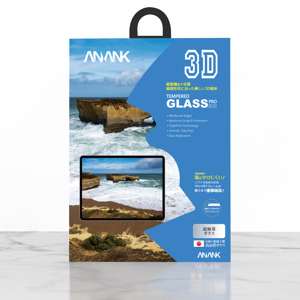 ANANK Curved Clear Tempered Glass for iPad Pro 11" (2024)
