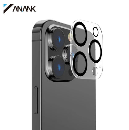 ANANK HD Camera Protection with Rubber Ring (No Flash Spot) for Apple iPhone 16 Series (2024)