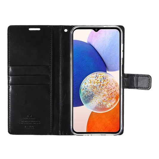 Mercury Goospery Bluemoon Diary Practical Wallet Case for Samsung Galaxy A16 (2024) - Black