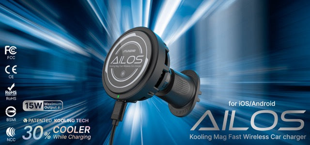 JTLEGEND Ailos Kooling Mag Fast Wireless Car Charger