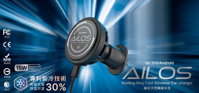 JTLEGEND Ailos Kooling Mag Fast Wireless Car Charger