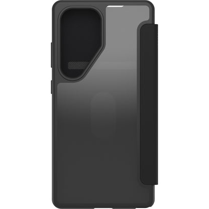 OtterBox React Folio for Samsung Galaxy S25 Series (2025) - Black Crystal (Clear/Black)