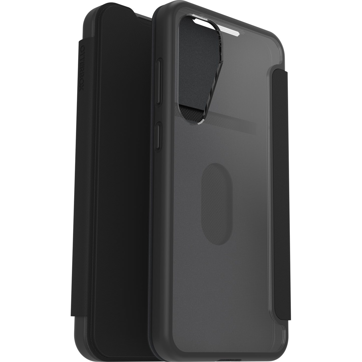 OtterBox React Folio for Samsung Galaxy S25 Series (2025) - Black Crystal (Clear/Black)