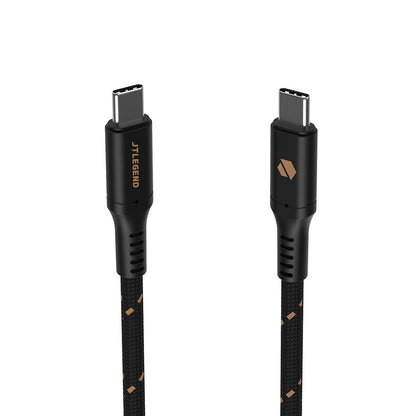 Power Support JTLEGEND 240W USB-C to USB-C 3.2 Gen 2 Charge & Sync Braided Cable 1.5 Meters - Black