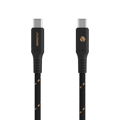 Power Support JTLEGEND 240W USB-C to USB-C 3.2 Gen 2 Charge & Sync Braided Cable 1.5 Meters - Black