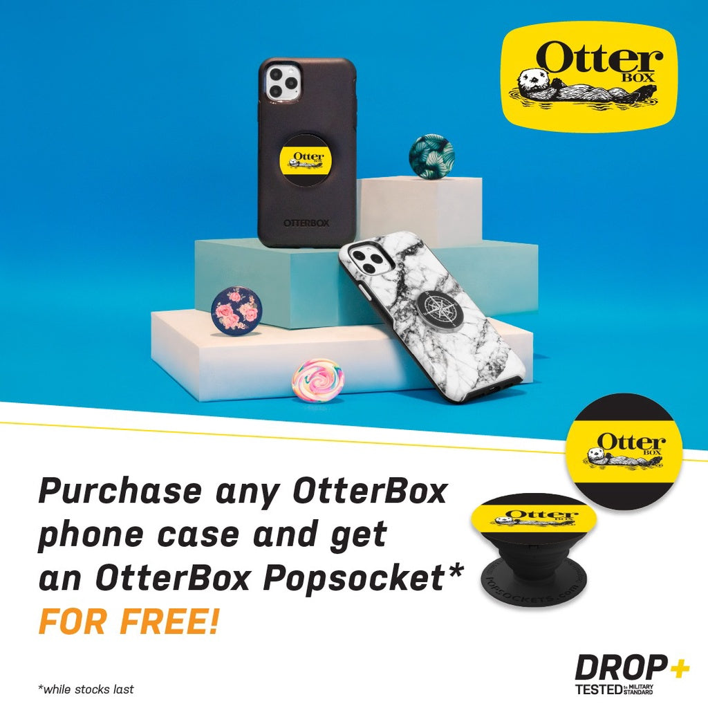 OtterBox Popsockets PopGrip Pull Twice To Grip Kick Back To Watch Twist Off Top To Wirelessly Charge