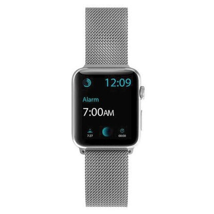 X-Doria Mesh Band for Apple Watch 49mm/45mm/44mm/42mm, Silver