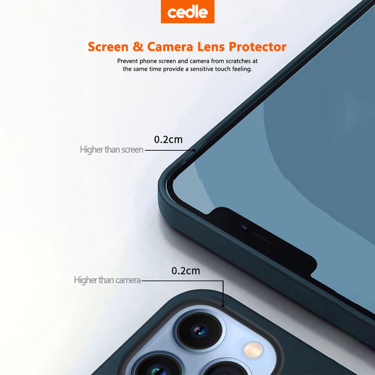 Cedle Silicone Case for iPhone 15 Series (2023)