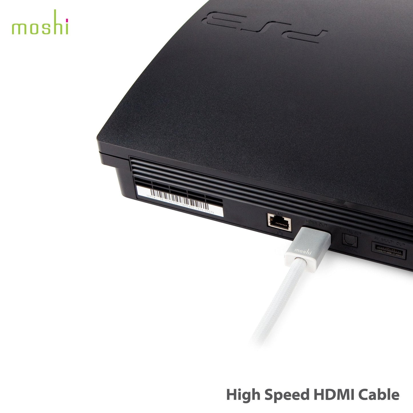 Moshi High Speed HDMI v1.4 Cable 10.2GBPS, 4K, 2 Meter