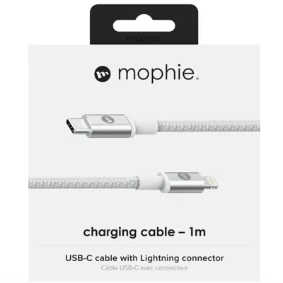 Mophie USB-C Charging Cable with Lightning Connector 1m, White